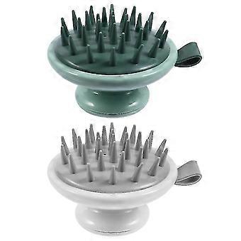 2pcs Haar Kopfhaut Massagegerät Shampoo Bürste Silikon Duschbürste Baby Badebürste