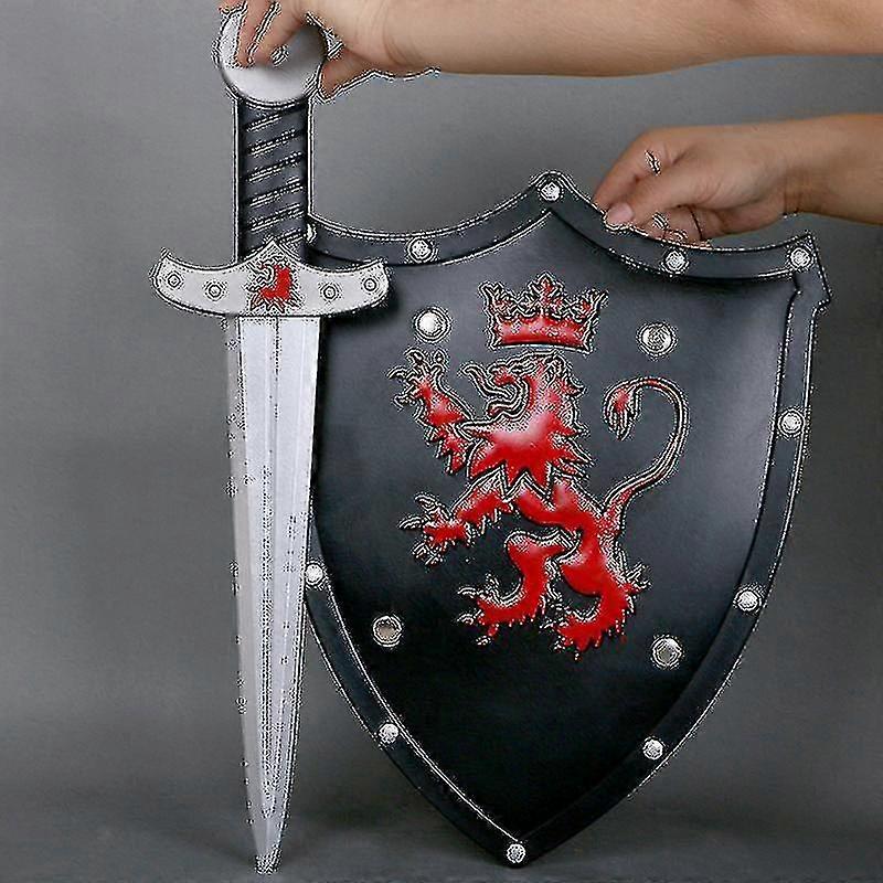 Children's Security Simulation Sword And Shield Toys - Knight Sword And Warrior Shield Model Weapons