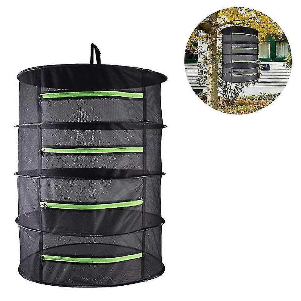 4/6 Layer Mesh Plant Drying Net, Hanging Foldable Net, Herbal Drying Net--4layer Grid 60cm