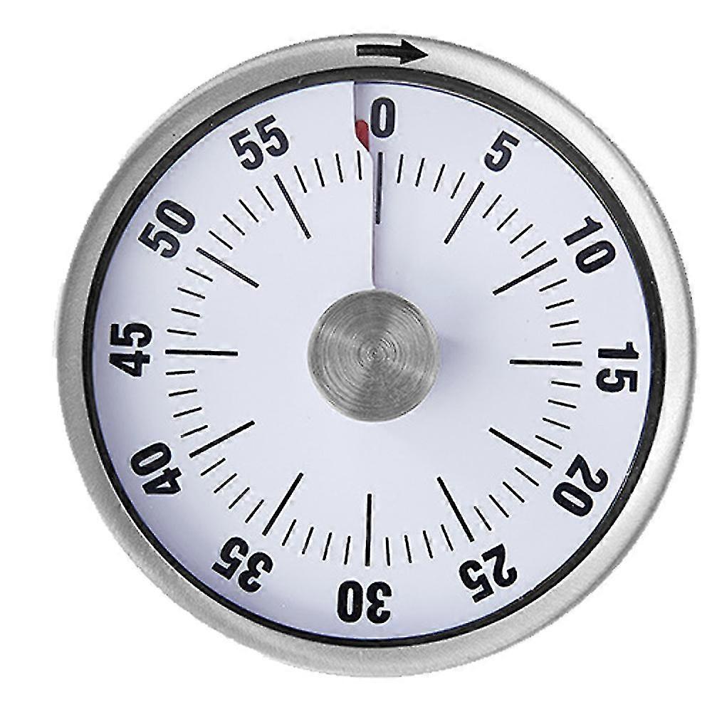 60-minute Classroom Visual Timer For Kids And Adults, Mechanical Kitchen Timer Clock With Magnetic Backing,white