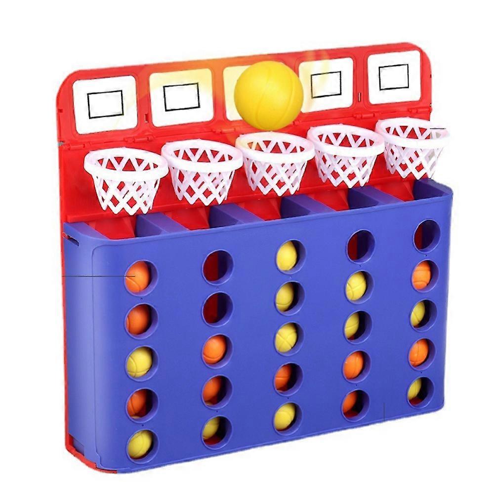 Classic Board Games 4 Shots Game Bounce Link Ball Game Bouncing Linking Educational Toys Multiplayer Desktop Game for Kids Children