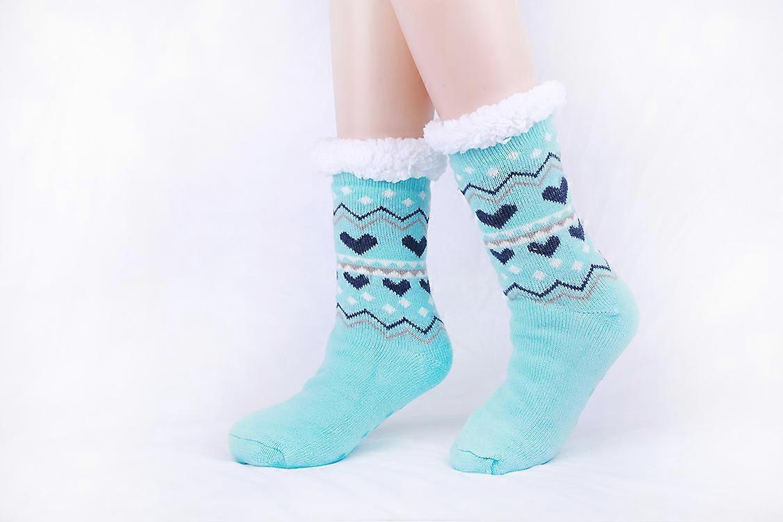 Winter Womens Socks, 1 Pair Wool Warm Soft Socks, Thermal Thick Warm Knitting Cozy Fuzzy Crew Ladies Socks