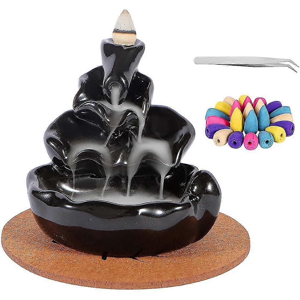 Ceramic Backflow Incense Burner Holder- Waterfall Backflow Incense