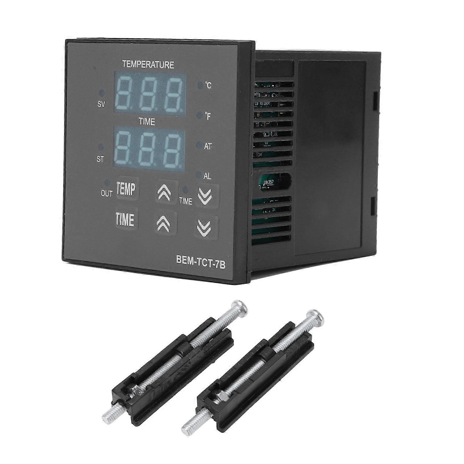 BERM Temperature Controller Heat Press Machine Thermostat Integrated Digital Display 100~240V