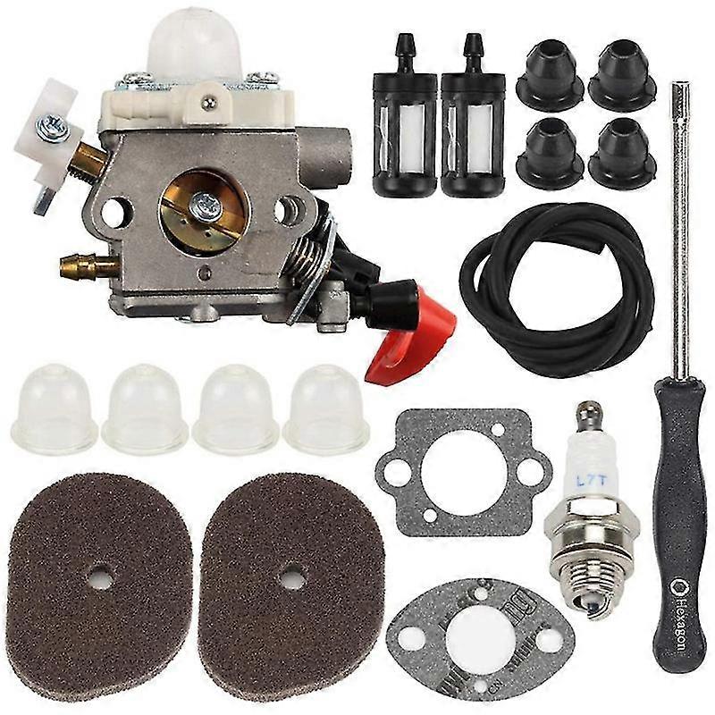 C1M-S267A FS56RC Kit carburator compatibil Stihl FS40 FS50 FS56 FS70 FC56 FC70 HT56 KN56 KM56 Trimmer + (bcaz -A1