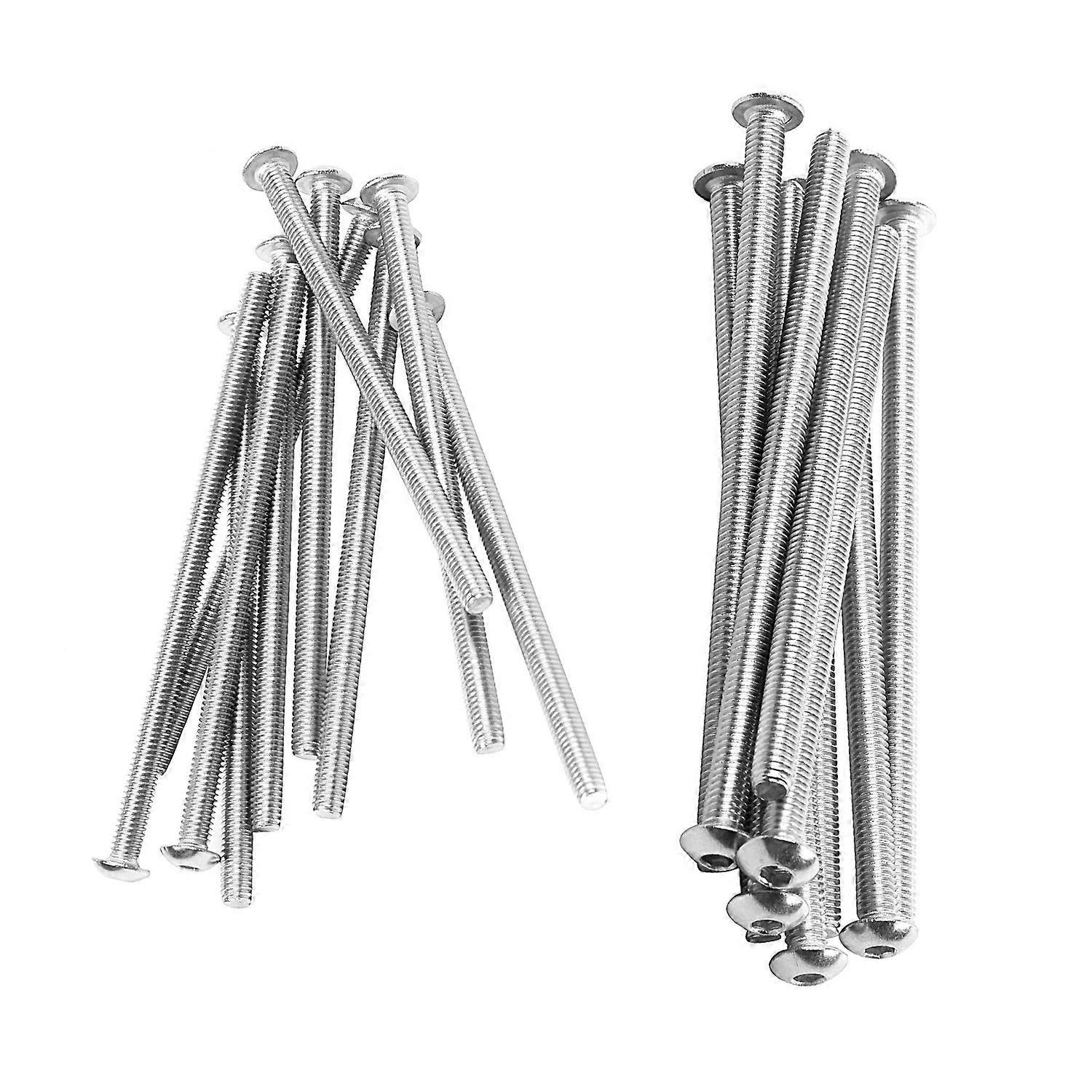 20 Pcs Stainless Steel Button Head Screw, Hex Socket Bolts Type:M4/4Mm - 10 Pcs M4X75Mm & 10 Pcs M4