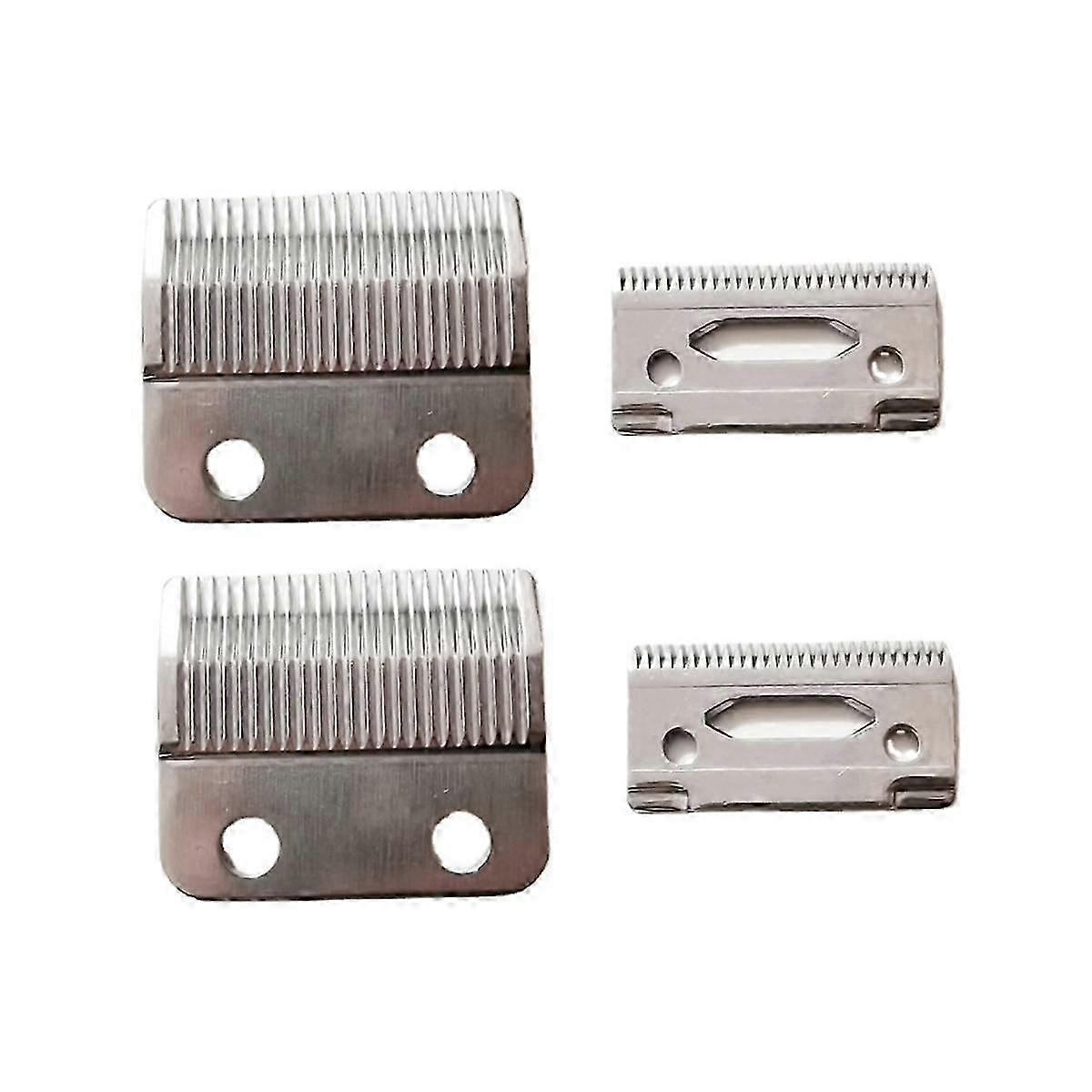 2 sett med justerbare knivblader for profesjonelle hårklippere. Erstatningsblad i karbonstål for 8148.