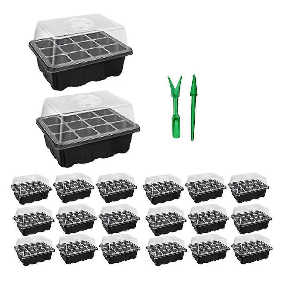 20-set seed starting trays with seed planting tool,seed tray kit