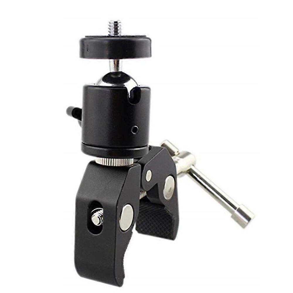 360 1/4" Mini Clamp Tripod Mount Mini Ball Head  For DSLR Camera Tripod Monitor