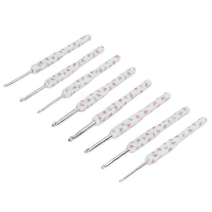 Knitting Needles 8pcs Hooks Ergonomic Design Comfortable Handle Easy Identification Knitting Supplies