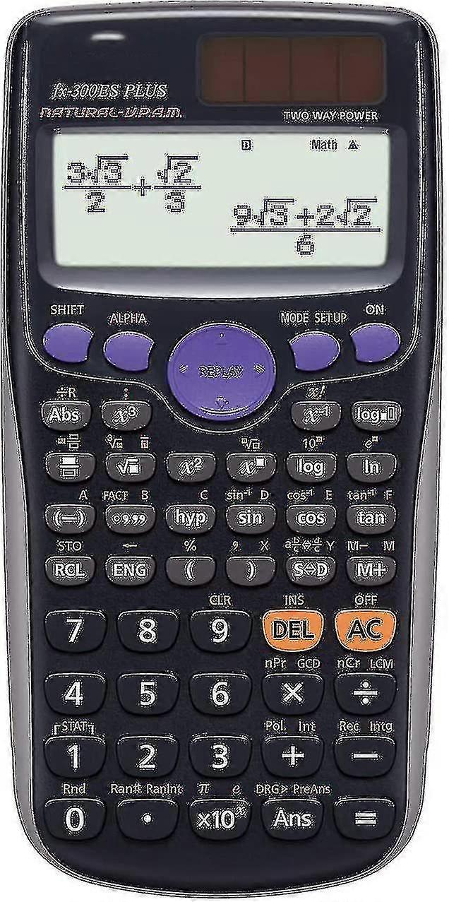Scientific Calculator Fx-82es Plus Black for Schools