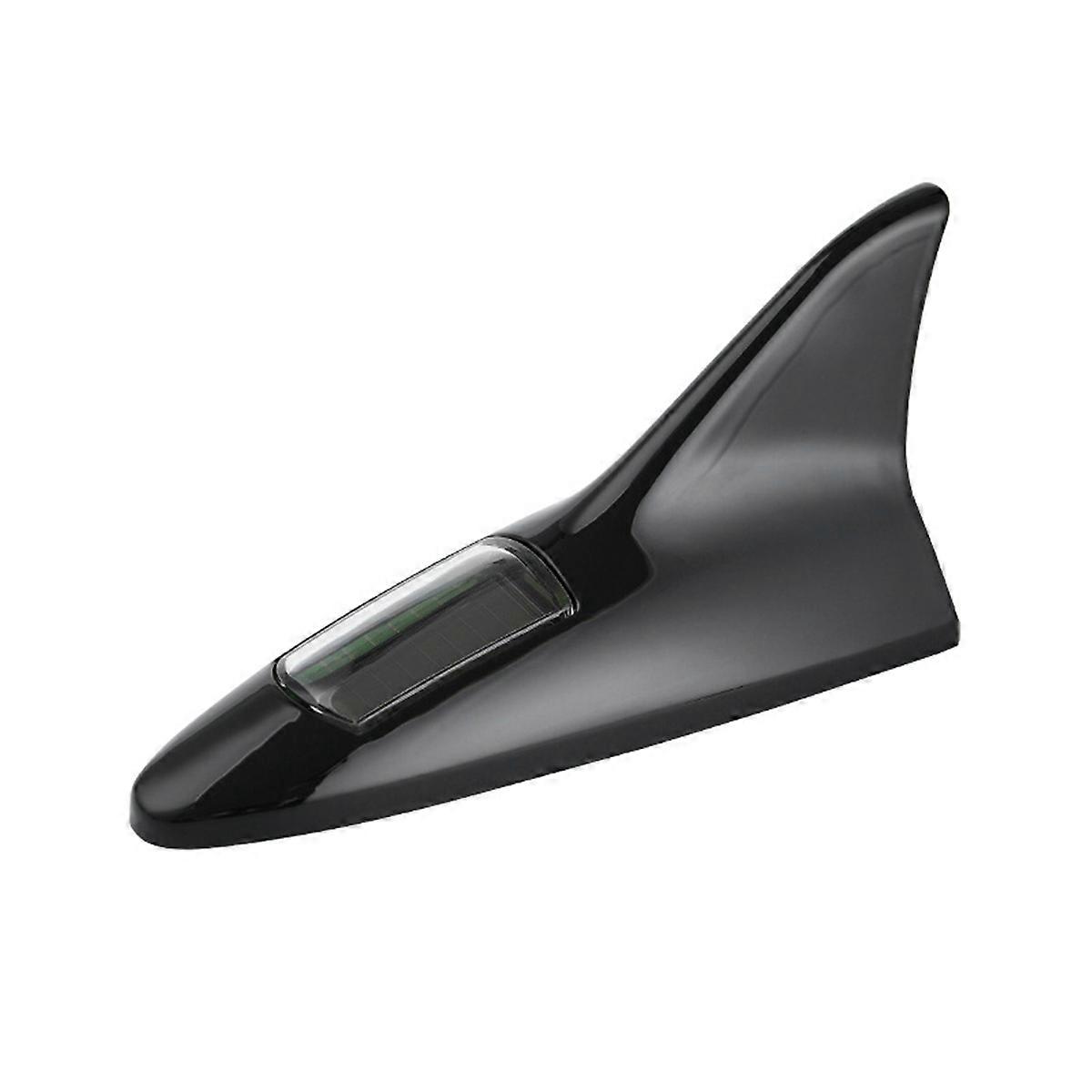 Universel Solaire LED Lumière Voiture Aileron Antenne Toit Queue Modifié Ceinture Lumineuse Antenne Conduite Sécurité Lumière D’avertissement Noir