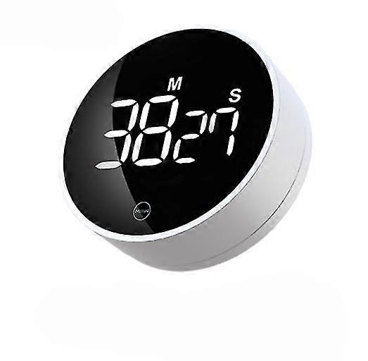 Rotary Timer Magnetic Suction LED Mute Timer Student Kitchen Countdown Reminder