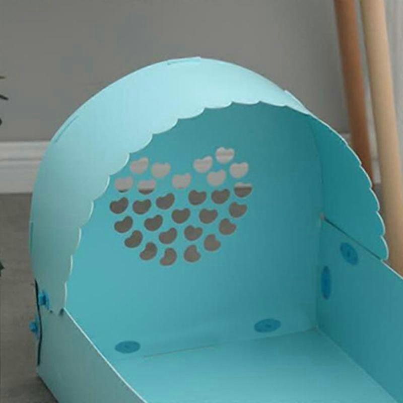 Pet Princess Bed Breathable Detachable Washable Scratch Resistant Cute Small Pet Sleeping Bed for Do