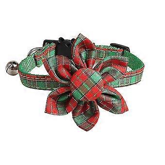 Cat Collar Breakaway Pet Supplies With Adjustable Safety Buckle Durable Christmas Classic Creative Plaid Dog Collars,Green