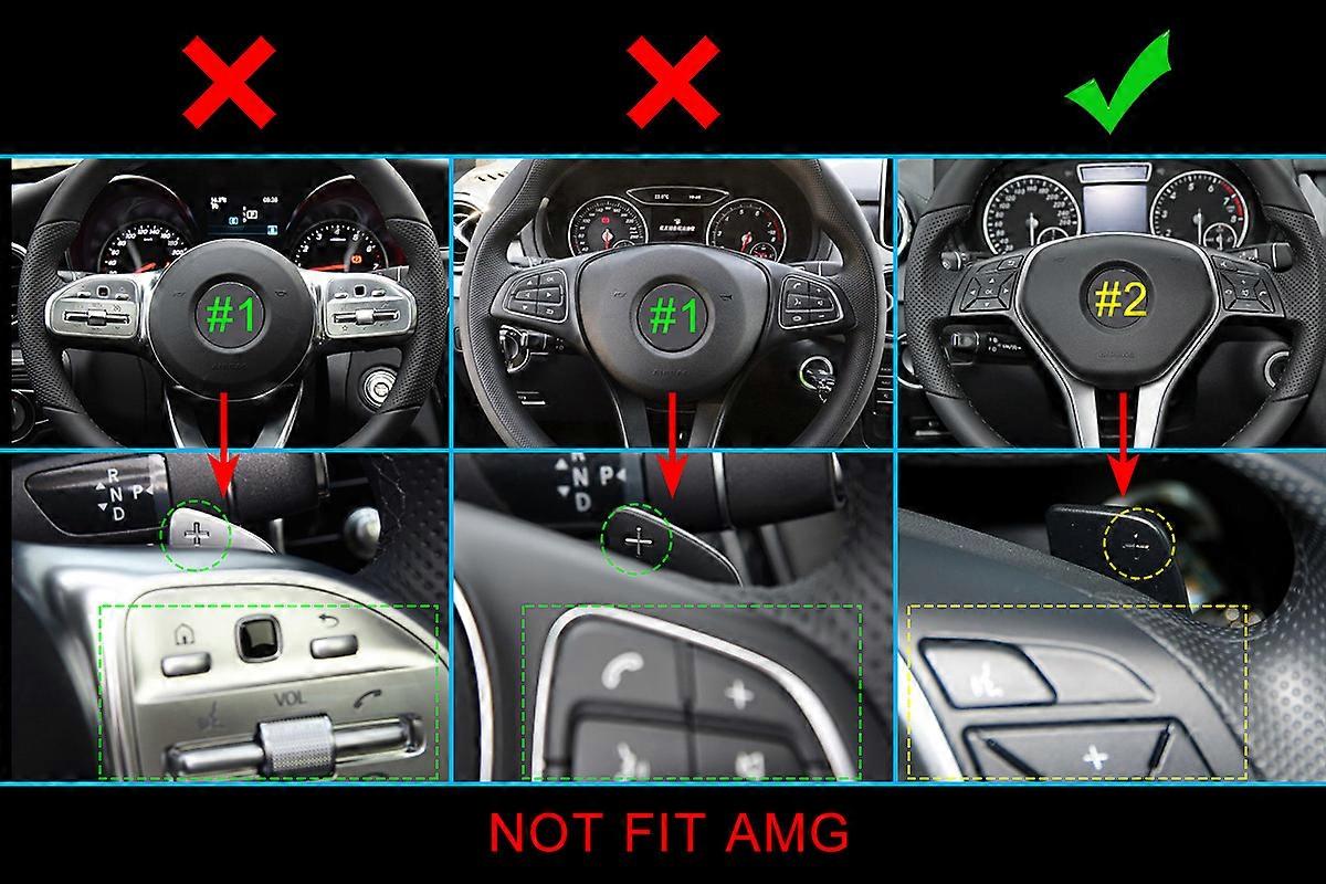 Aluminum Steering Wheel Paddle Shifter Extension Accessories For Mercedes Benz W177 W247 W205 S205 W212 W213 W166 C118 H247 X253