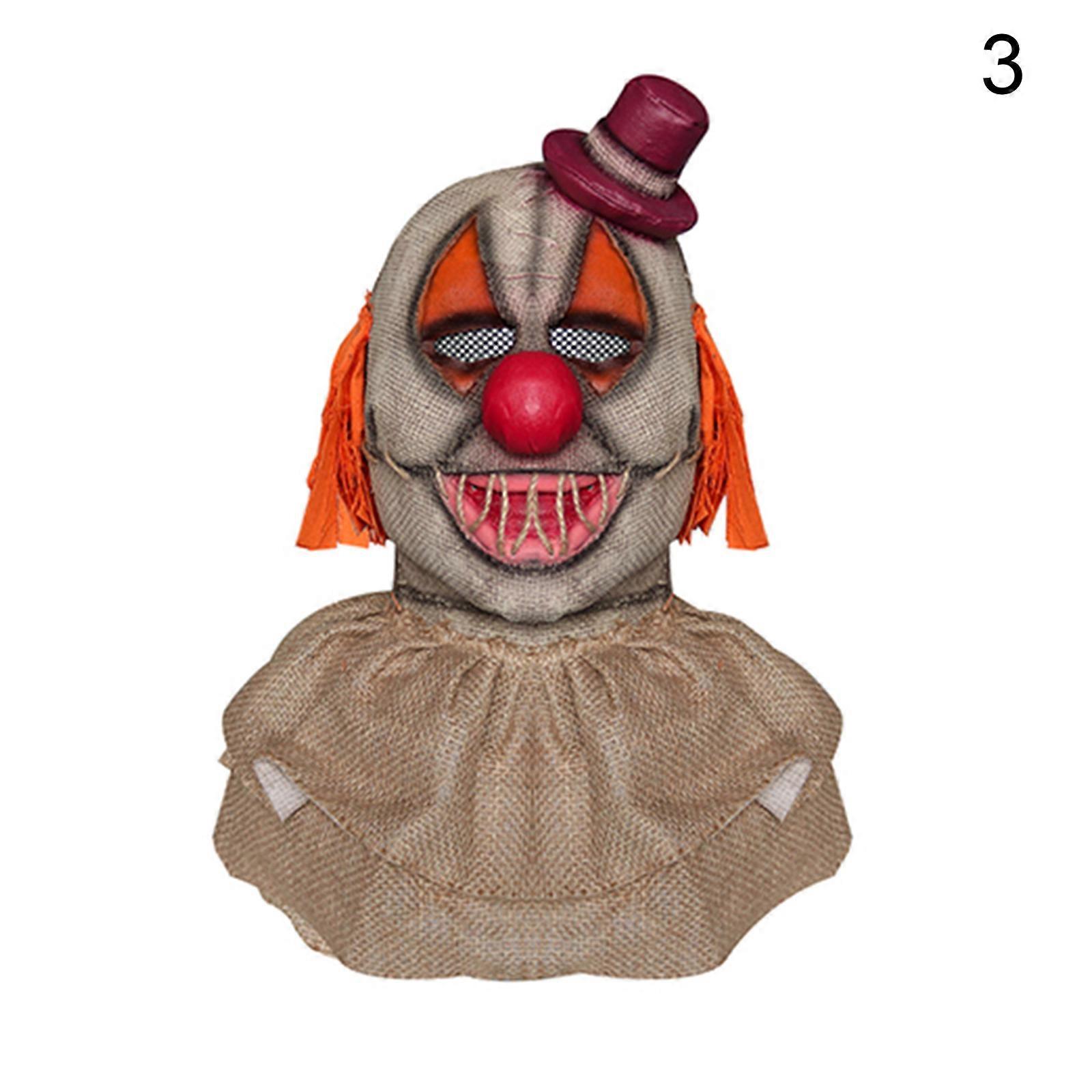 Halloween Clown Masque Joker Cosplay Costume Prop Decorative Supplies for Holiday Party Masquerade New