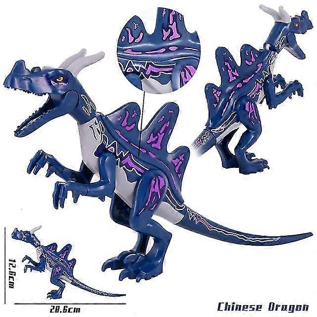 YH עופות דורסים אכזריים בניין אבני היורה עולם מיני דינוזאור דמויות לבנים דינו צעצועים לילדים דינוזאורים