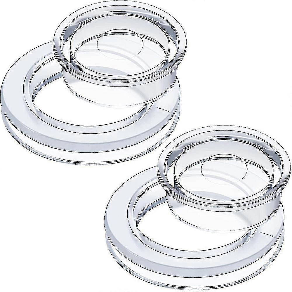 Silicone Transparent Umbrella Hole Ring With Cap Garden Patio