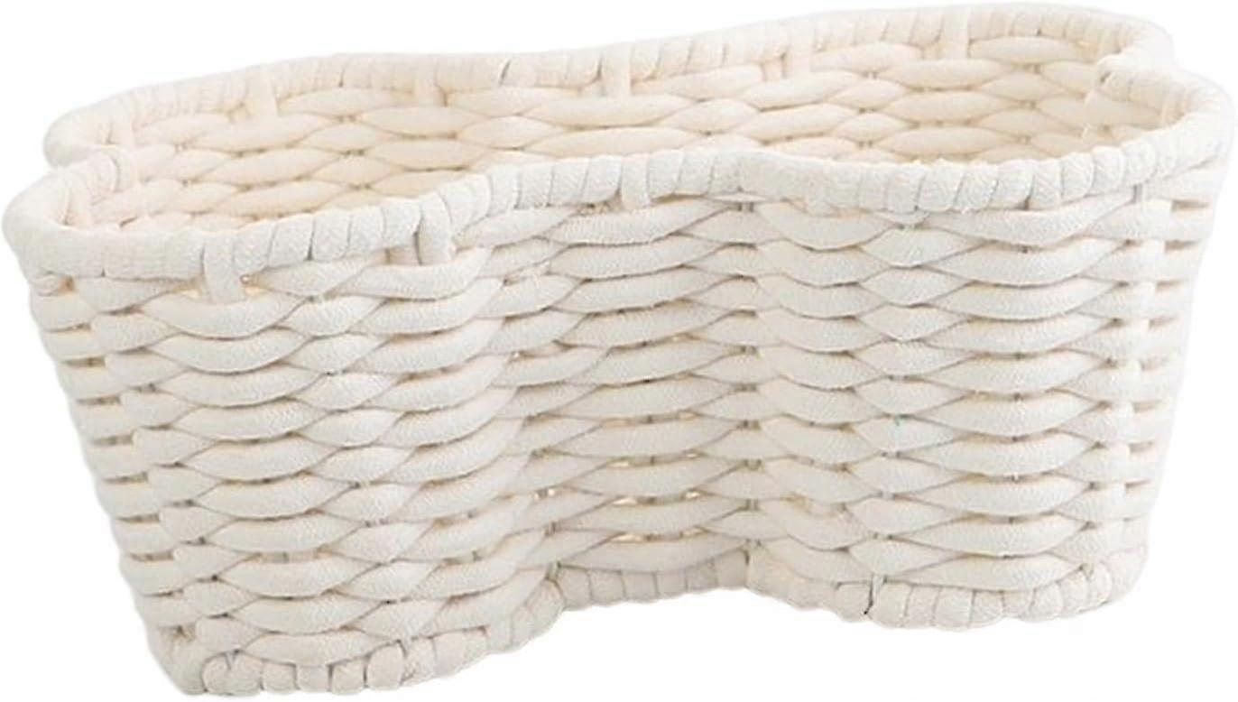 Large Capacity Handwoven Storage Basket for Bedroom, Table, Kitchen Cabinet - Durable and Portable Snack Container