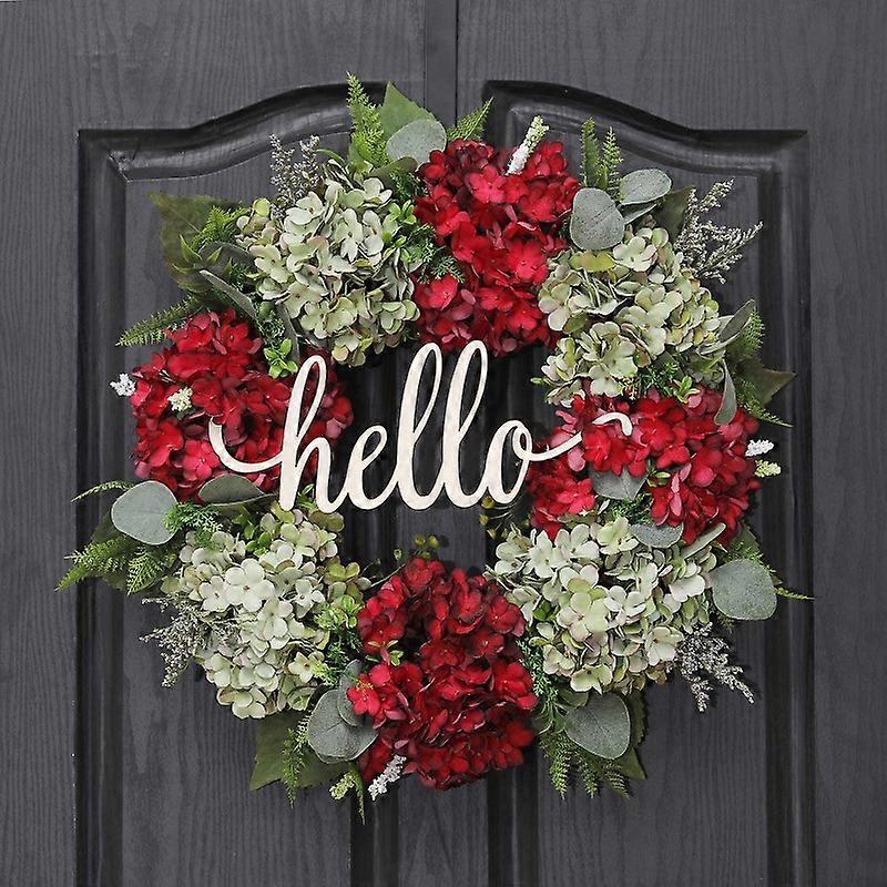 Spring Front Door Wreath 22 Inch Hydrangea Wreath