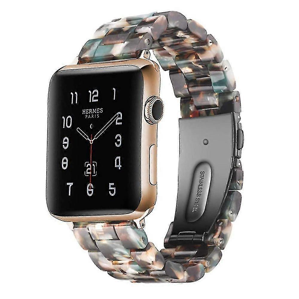 Slim Résine Bracelet Remplacement Montre Band Accessoire42-44mm-bleu Fleur