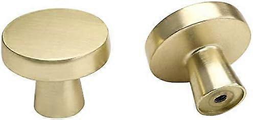 Brushed Door Knobs Gold Mushroom Drawer Knobs Brushed Gold Kitchen Handles Single Hole Cabinet Knobs for Chest of Drawers 2Pack