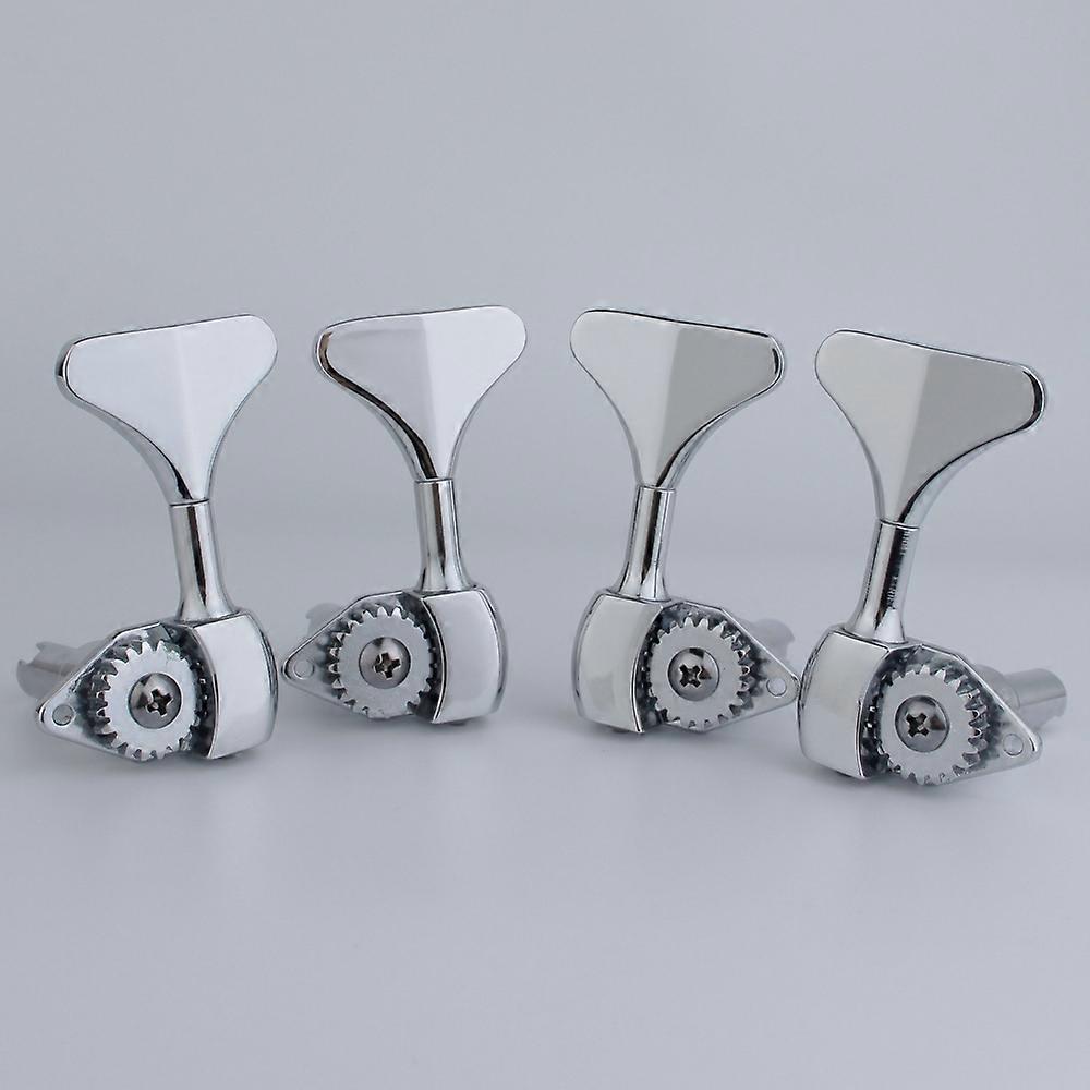 Bass Tuners 1:20 Ratio Guitar Machine Chrome Heads Guitar Tuning Key Pegs Open Gear