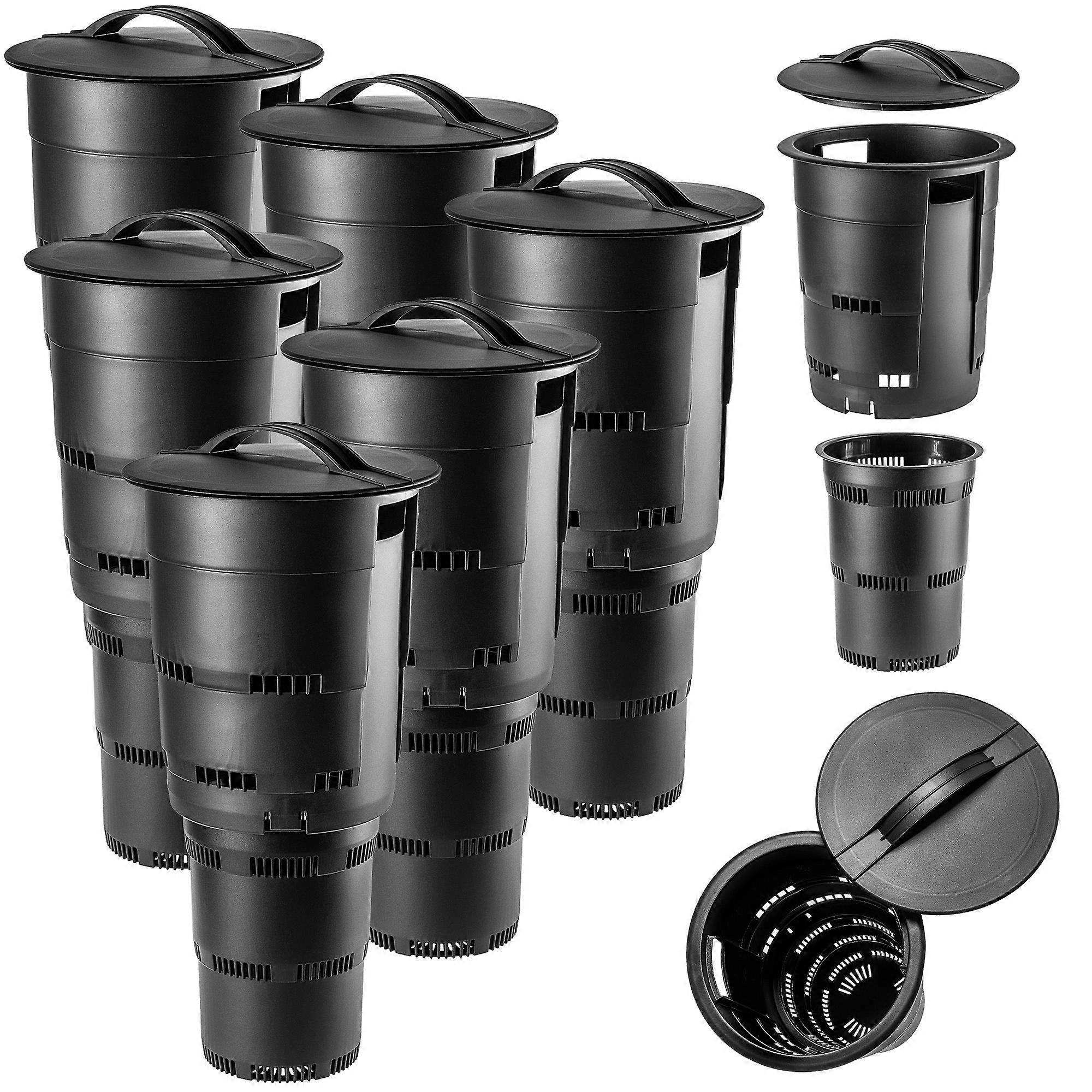 KADAX Ondergrondse Composter 11L Modulaire Tuin Compost Set 6-delig Graven