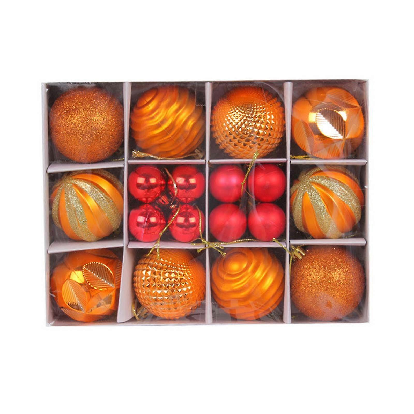 1 Box Ball Ornament Tree Pendants Decorative Painting Ball