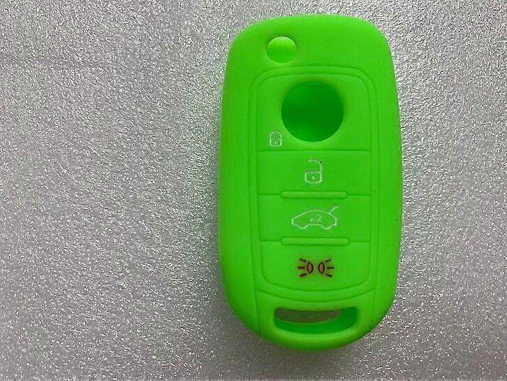 1Pc Silicone Car Key Case Cover For Fiat 500X Toro Tipo Egea 3 Buttons Remote Holder Flip Folding Protector For Dodge Neon Parts Key Blanks