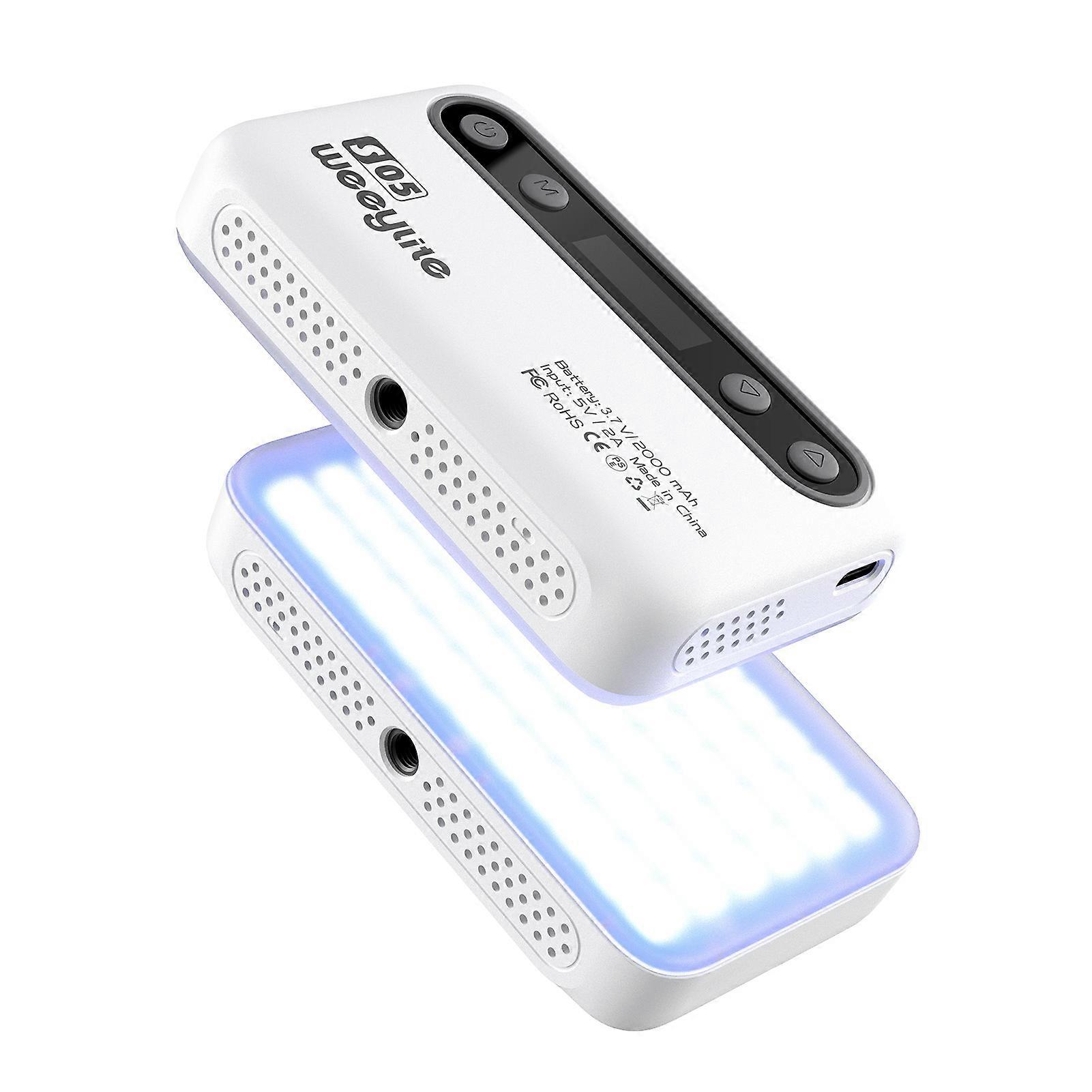 S05 Pocket RGB Video Light LED Fill Light 2800K-6800K Dimmable 26 Scene Lighting Effects CRI95+ Built-in Battery Mobile APP Remote Control OLED Screen