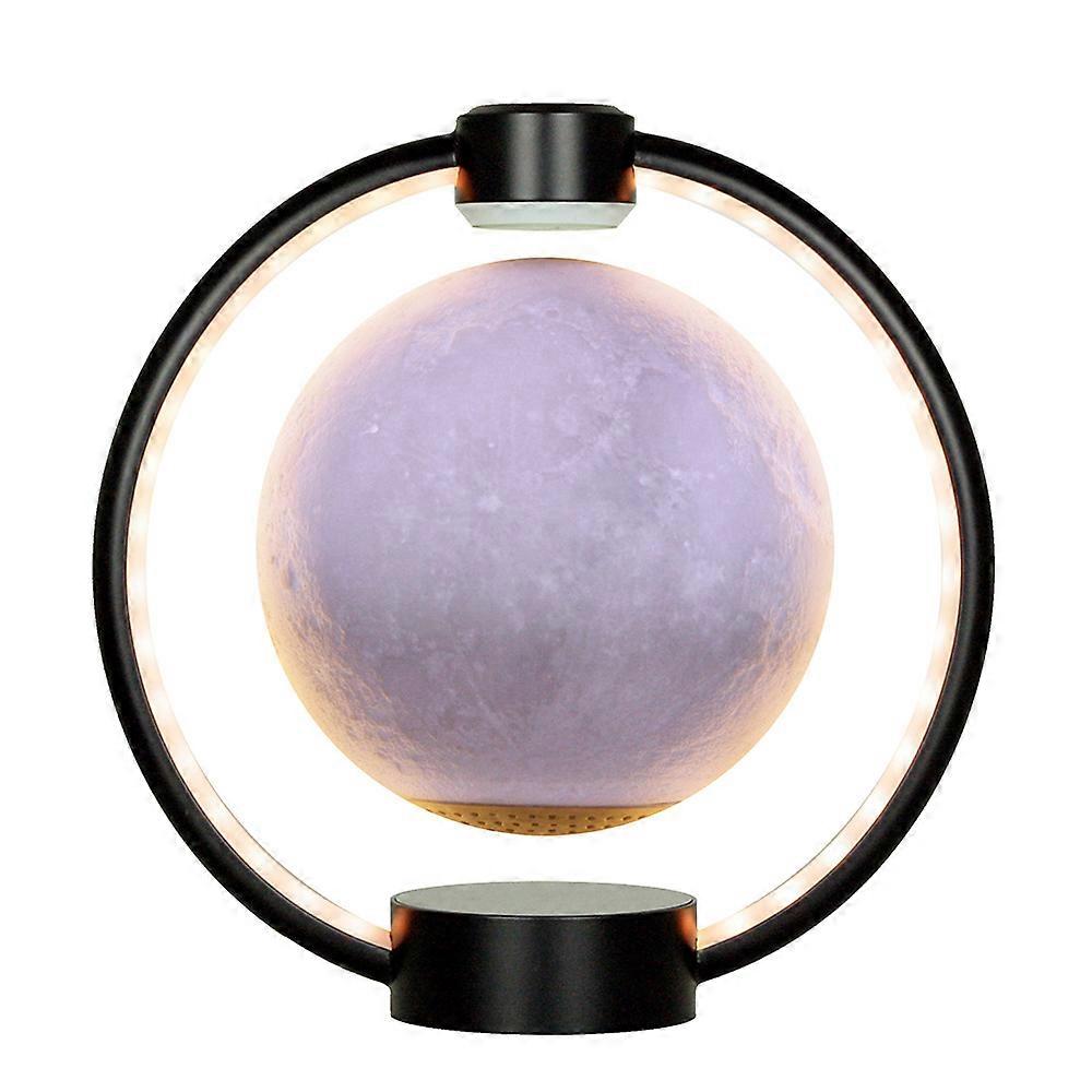 Maglev Moon Lamp Creative Colorful Luminous Night Light Bedroom Bedside Lamp With Bluetooth Speaker Home Decoration Ornament