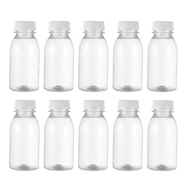 10Pcs Household Empty Bottles Multi-function Juice Bottles Convenient Milk Bottles