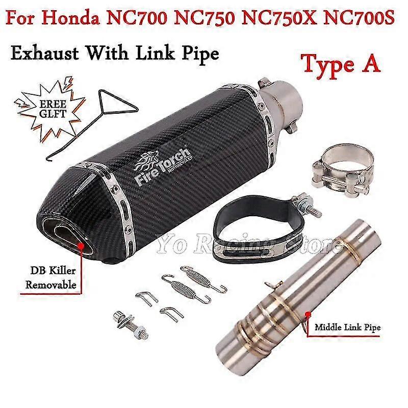Για Honda NC700 NC700X Nc750 Nc750x Nc750s μοτοσικλετών διαφυγής τροποποιημένος σωλήνας μεσαίας σύνδεσης δολοφόνων DB που συνδέει σιγαστήρα 51mm