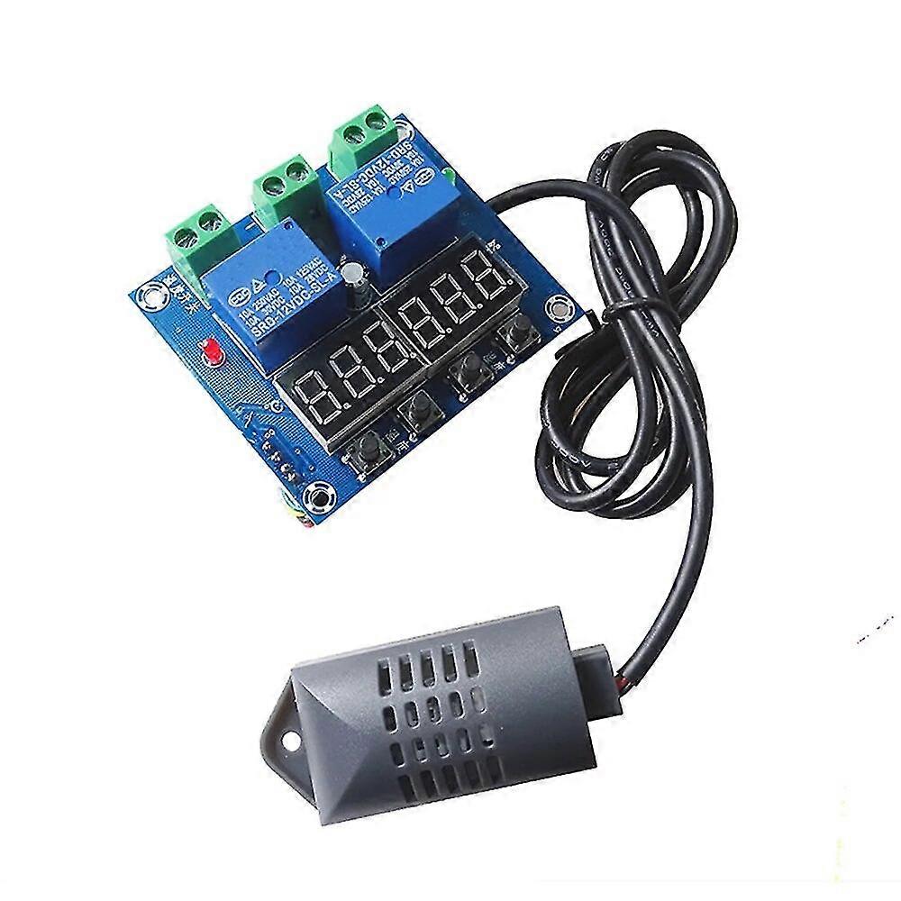 Xh-m452 High Precision Dc 12v 10a Digital  Dual Output Temperature And Humidity Controller Module With Sht20 Sensor