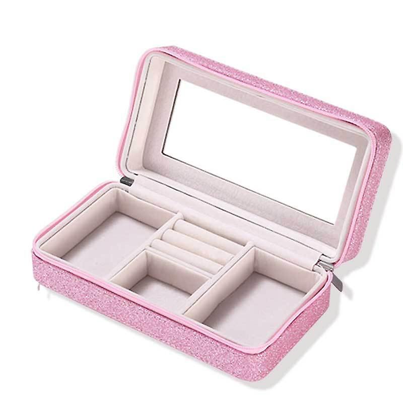Jewelry Storage Box Portable Travel Earring Ring Multi-functional   Holders Case