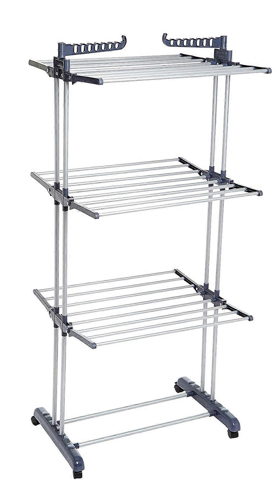 رف تجفيف البرج - أجنحة قابلة للطي ، رف تجفيف ملابس داخلي بسعة كبيرة وتقنية سريعة الجفاف. مثالي لتجفيف المواد الرقيقة والفراش و 