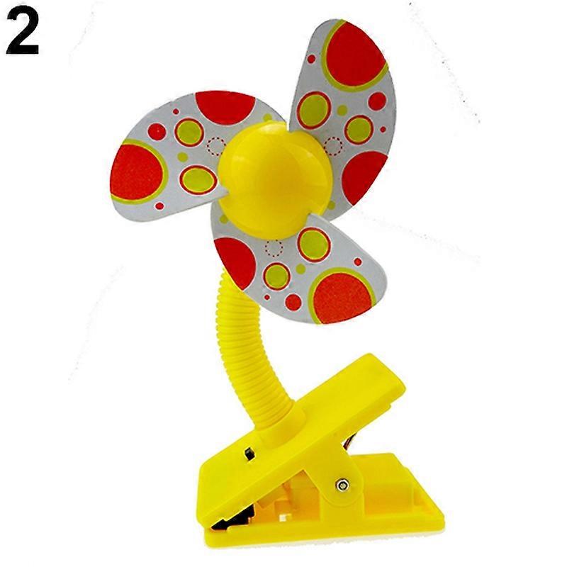 Safe Soft Blades Portable Flexible Clip On Mini Fan for Baby Pram Stroller Cot JIKAIX