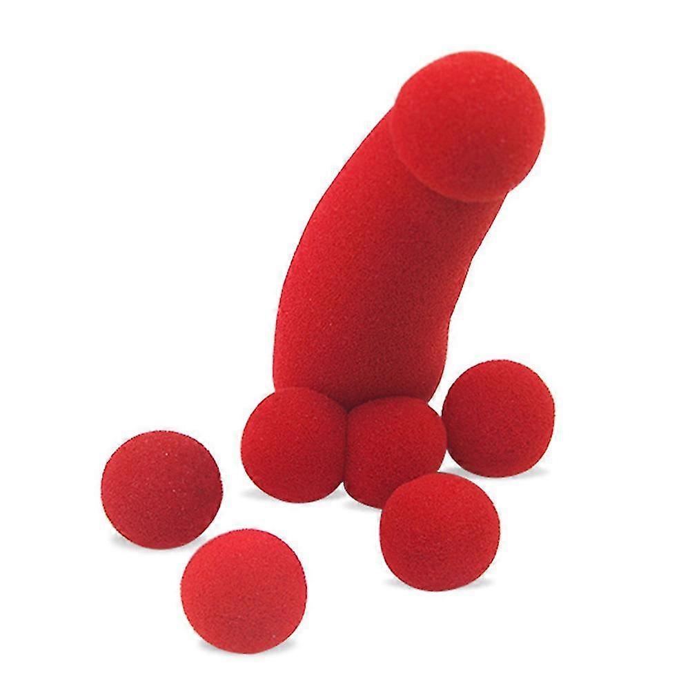 Funny Magic Sponge Tricks Toys With 4 Red Sponge Balls Props