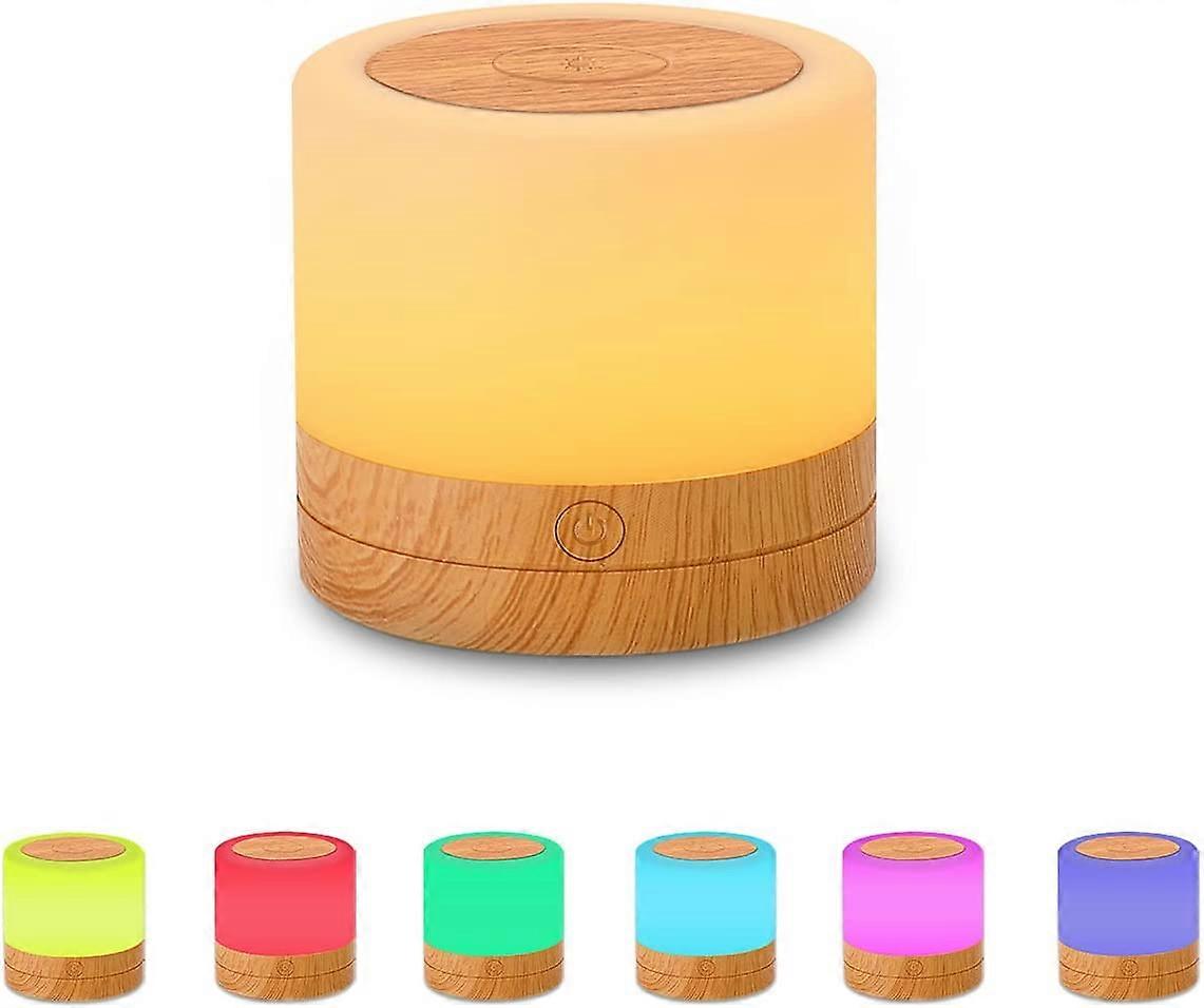 Dimmable Touch LED Bedside Lamp - Night Light with Timer - RGB Color Changing - Table Lamp