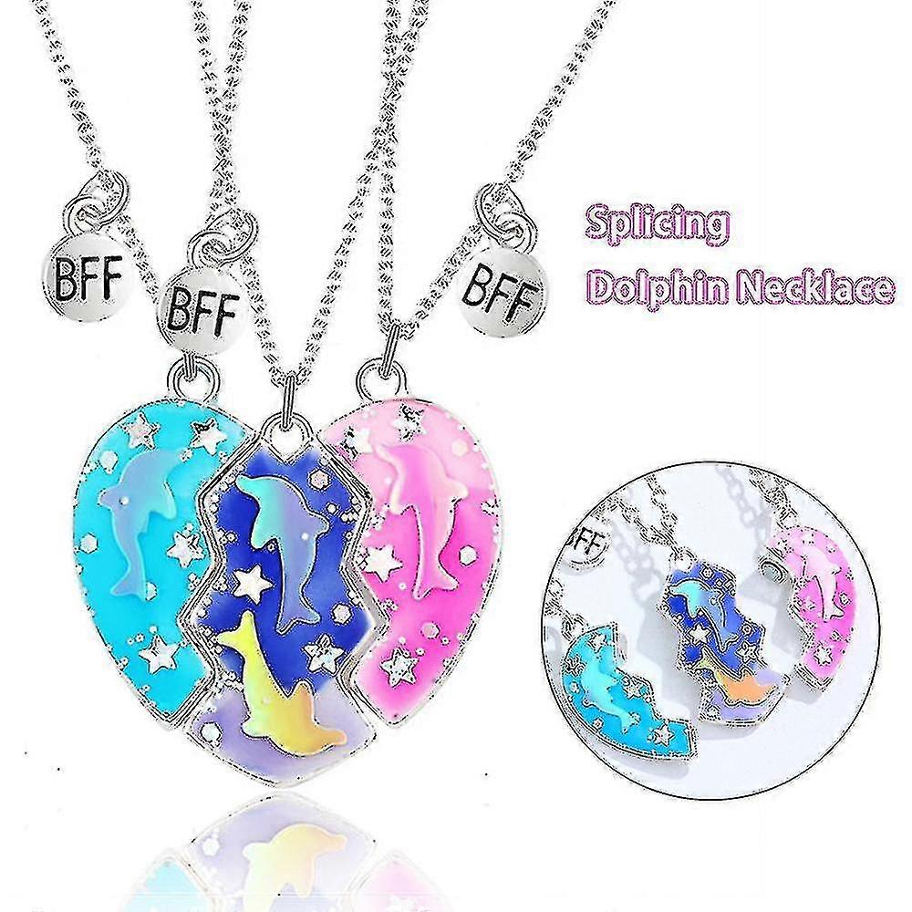 3 Pcs/set Necklace Split Pendant Necklace