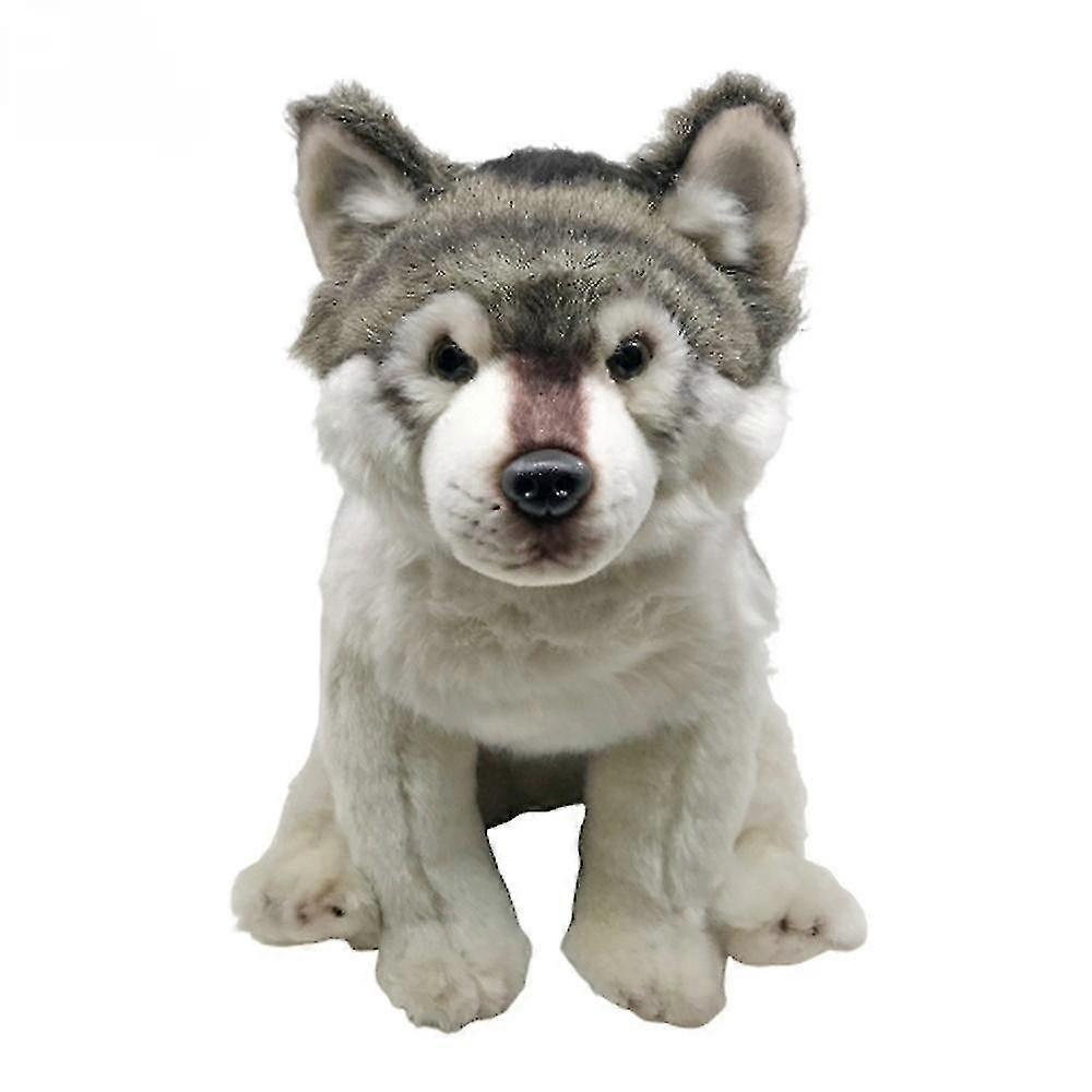 Gray Wolf Husky Dog jucărie de pluș
