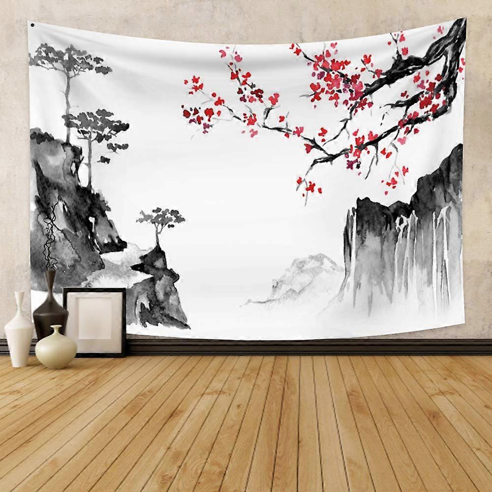 النمط الصيني الحبر اللوحة نسيج الجدار شنقا الجدار الفن الديكور شنقا القماش غرفة نوم غرفة المعيشة ديكور المنزل