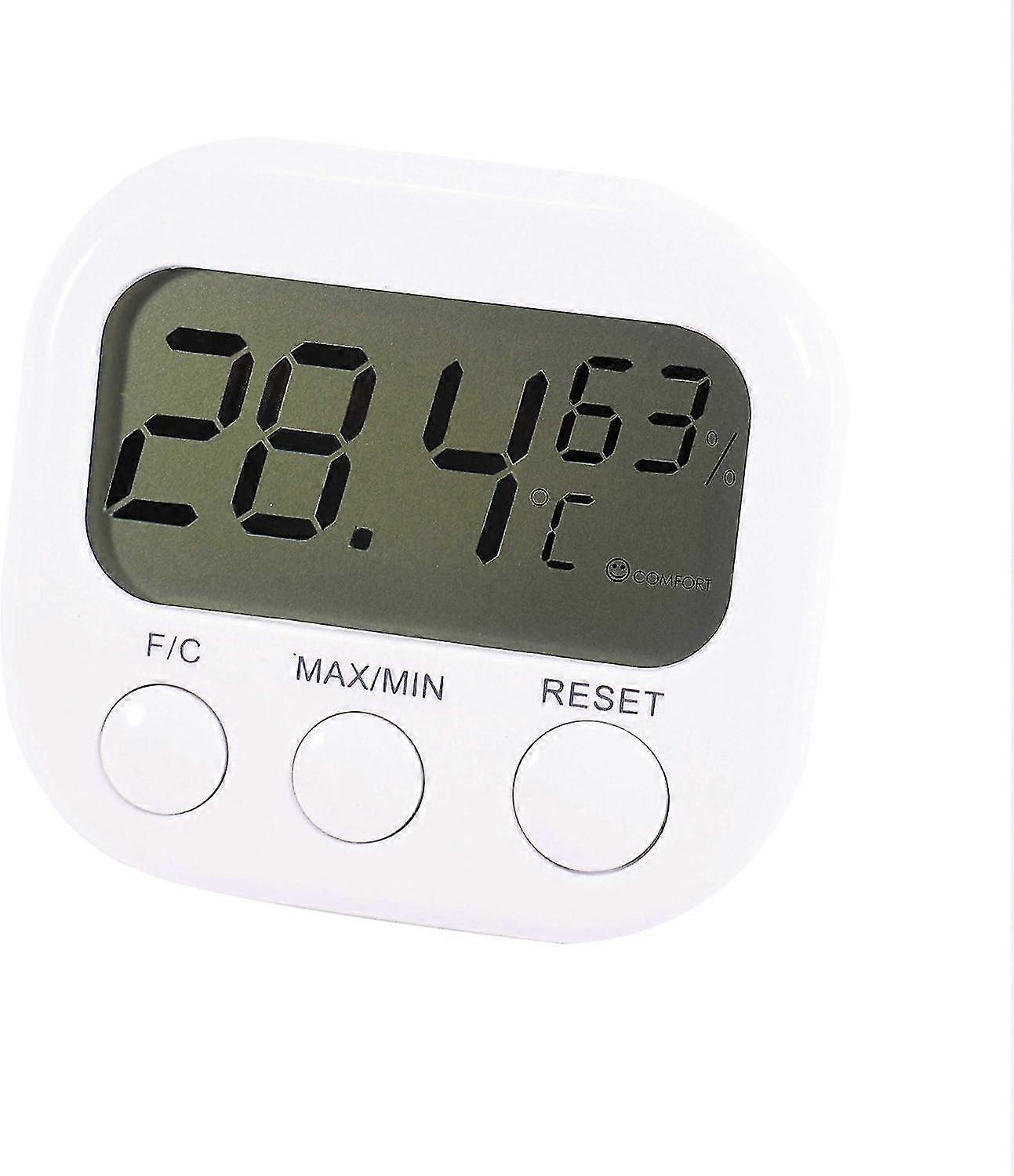 Digital LCD thermometer Perfect for winter, Hygrometer function, Measures humidity