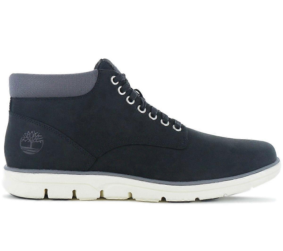 Timberland Bradstreet Mid-Top Sneaker - Men's Shoes Leather Black TB0A146Q-001
