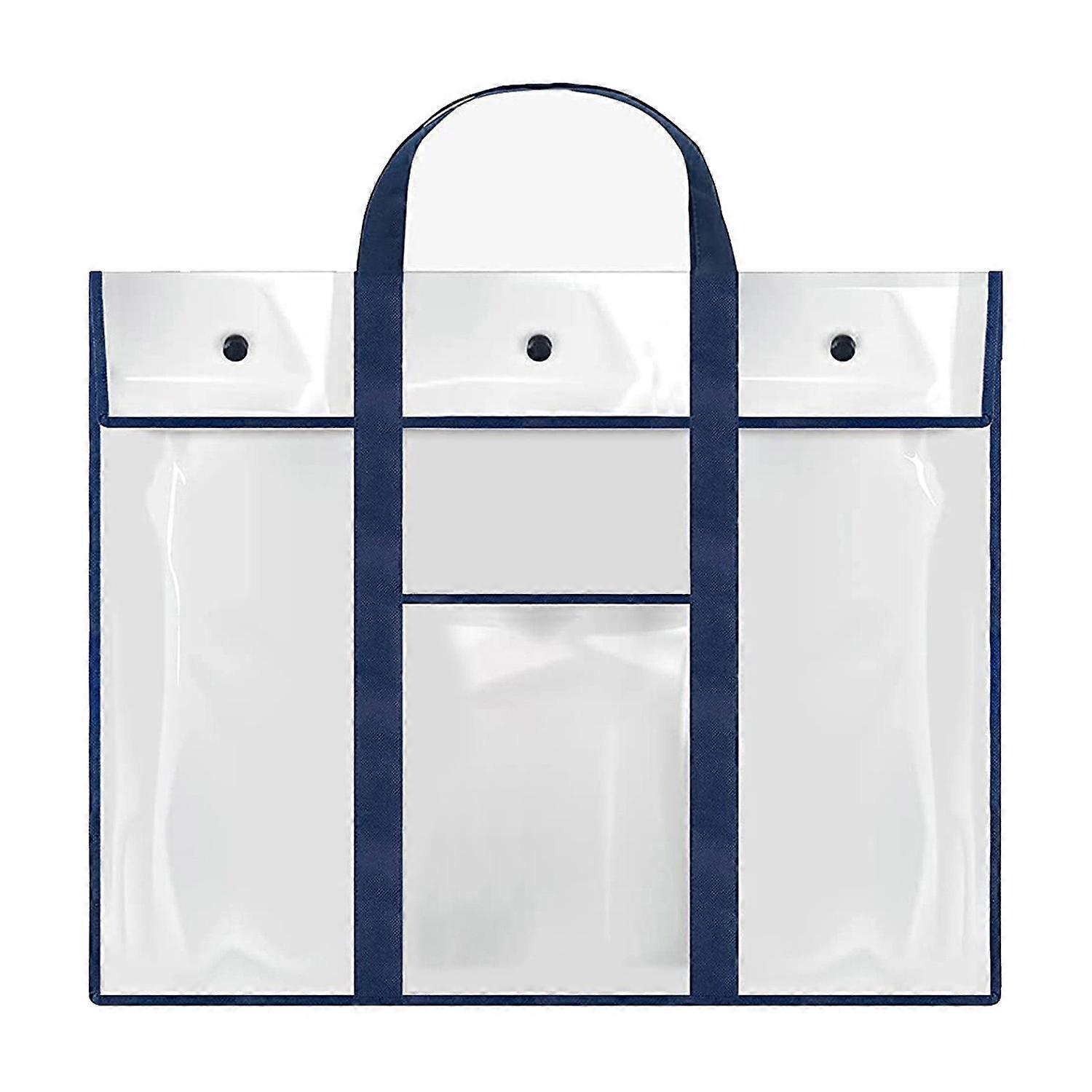 Large Poster Storage Bag Heavy Duty Button Closing Large Format Multi-purpose Extra Long Handle