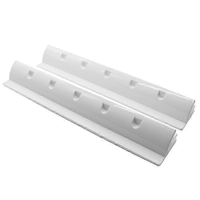 2pcs Abs Solar Panel Support Brackets Roof Boat Mounted Solar Panel Racks Mounted Racks(white)