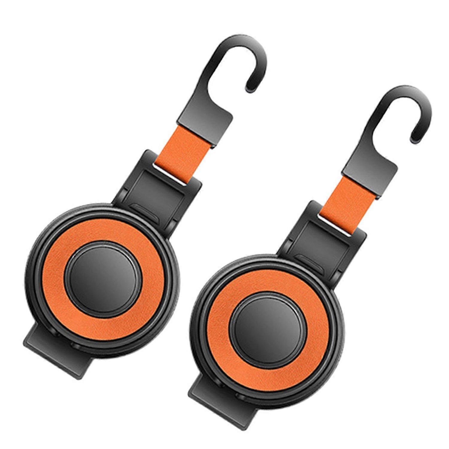 2Pcs Car Seat Headrest Hooks with Cup Holder Strong Load-bearing Not Easily Deformed Foldable Design