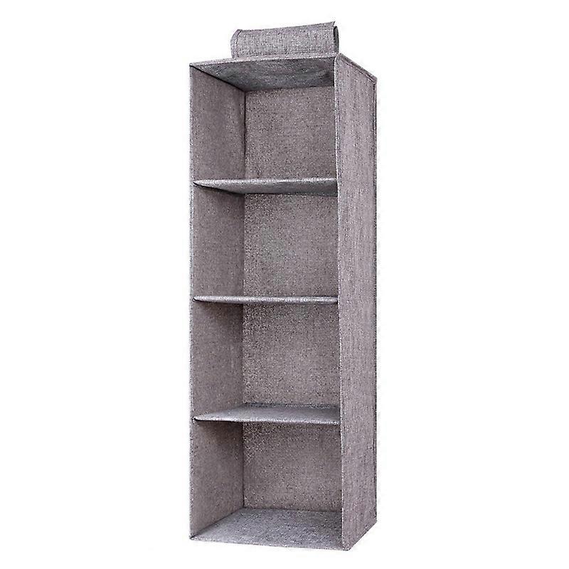 منظم خزانة معلقة من 3 طبقات ، قطن رمادي / كتان